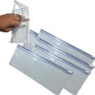 Embalagem Multiuso PVC Retangular Zíper 22x9cm Kit 20unds