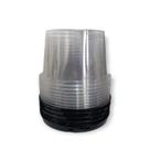 Embalagem Para 300g G31CT Preta Com Tampa Galvanotek com 10 unidades