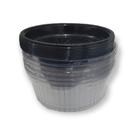 Embalagem para 550g G35MA Preta com Tampa Alta Galvanotek com 10 unidades