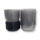 Embalagem para 550g G35MA Preta com Tampa Alta Galvanotek com 50 unidades