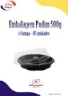 Embalagem para Pudim c/tampa 500g c/05 unid. - doces, confeitaria, manjar (6185)
