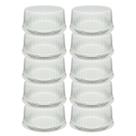 Embalagem Redonda Plásticca Para Bolo BP35 Alta Transparente Multiuso Bolos Pacote Com 10 Unidades