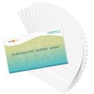 Embalagem retrátil de sublimação HTVRONT para copos de 12,7 x 25,4 cm, 100 unidades