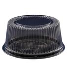 Embalagem S50 redonda para bolos e tortas com tampa alta base preta com 50 unidades