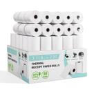 Embalagem térmica de papel de recibo Pony 3,125 x 69,85 mm 55 g/m2