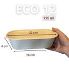 Embalagens biodegradáveis de 750ml com tampa (50 +50) Embalagens biodegradáveis de 750ml com tampa (50 +50)