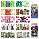 Embalagens UV DTF para copos de vidro, tema de Halloween de 480 ml, 10 folhas