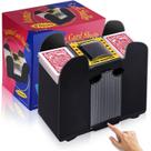 Embaralhador automático de cartas Unniweei 1/2/4/6 decks operado por bateria