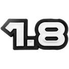Emblema 1.8 Antigo Cromado Volkswagen Fox 2010 A 2014 Nk-130102b Emblema 1.8 Antigo Cromado Volkswagen Fox 2010 A 2014 Nk-130102b