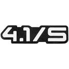 Emblema 4.1 s Cinza 1991 ... Chevrolet (gm) S10 Nk-130605