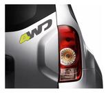 Emblema 4wd Rn Duster Techroad 2018/2021 Adesivo Traseiro