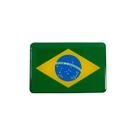 Emblema Adesivo 3D Bandeira do Brasil Resinado Carro Emblema Adesivo 3D Bandeira do Brasil Resinado Carro