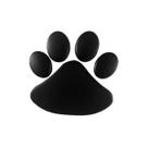 Emblema Adesivo Alto Relevo 3d Patinha Pet Preta