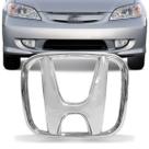Emblema Adesivo Alto Relevo Grade Frontal Civic 2004 a 2007 e Fit 2004 a 2008