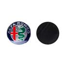 Emblema Adesivo De 40mm Para Volante De Carro Alfa Romeo Giulietta Mito Giulia Stelvio Brera E Botão