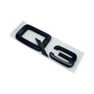 Emblema Adesivo Em Letras E Números 3D Cromados Pretos Para Porta-Malas De Carros Audi Q2 Q3 Q5 Q7