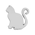 Emblema Adesivo Gato Cromado Carro Moto Capacete Objetos e etc 6x6,5 cm Emblema Adesivo Gato Cromado Carro Moto Capacete Objetos e etc 6x6,5 cm