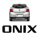 Emblema Adesivo Letreiro Onix 2013/2024 Preto Black Piano