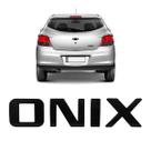 Emblema Adesivo Letreiro Onix 2013/2024 Preto Black Piano