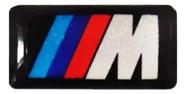 Emblema Adesivo Resinado Bmw M 2x1 Cms Cor Adesivo Volante