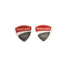 Emblema Adesivo Resinado Compatível Ducati Corse 5x5 Par
