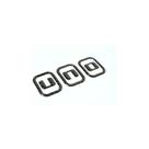 Emblema Adesivo Resinado Compatível Fiat Uno RS 19 Emblema Adesivo Resinado Compatível Fiat Uno RS 19