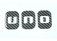 Emblema Adesivo Resinado Compatível Fiat Uno RS20