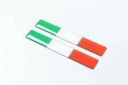 Emblema Adesivo Resinado Fiat Bandeira Italia Coluna Rs12 Emblema Adesivo Resinado Fiat Bandeira Italia Coluna Rs12