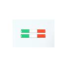 Emblema Adesivo Resinado Fiat Bandeira Itália Coluna SPTS