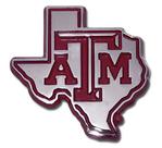 Emblema automático Texas A&M Aggies Metal com acabamento marrom