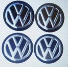 Emblema Calota 48mm Vw Pr (4 Un)