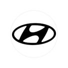 Emblema Calota Resinado 51mm Prata preto H100 hb20 accent hr tucson i30 sonata ix35 Nk-138365
