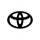 Emblema Calota Resinado 90mm Prata preto Universal Toyota Ate 2000 Nk-138411