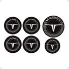 Emblema Compatível Maverick GT Miolo da Roda e Volante Preto