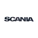 Emblema Compatível Scania Acrílico Preto com Prata Modelo S5 Moderno