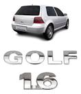 Emblema Cromado Golf 1.6 Traseira Mala 1999 00 2001 A 2006