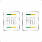Emblema Da Coluna Fiat Argo Seleção 2021 Adesivo Alto Relevo