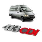 Emblema da grade dianteira original mercedes benz sprinter 413 cdi 2002 a 2012 a9018172614