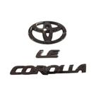 Emblema De Carro Em ABS Preto Brilhante Para Toyota Corolla 2019-2025 Sedan XSE SE LE L Acessório
