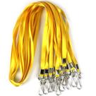 Emblema de nylon Lanyards Ollain Premium Cruise, pacote com 50 unidades, amarelo