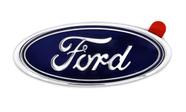 Emblema Decorativo Ford Óvalo Azul en Plástico Cromado