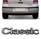 Emblema do porta malas de veículos (classic) vw polo 97/99 cromado com fundo preto