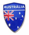 Emblema Escudo Bandeira Cromado Com Resina 6,3cm X 4,02 Cm Emblema Escudo Bandeira Cromado Com Resina 6,3cm X 4,02 Cm