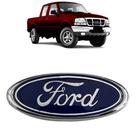 Emblema Grade Ford Pick-UP 110mm x 45mm Distintivo/Logotipo/Símbolo Azul