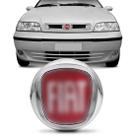 Emblema Grade Radiador Palio Siena 2000 A 2003 Vermelho