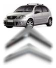 Emblema Grade Radiador para Citroen C3 2009 a 2012 Cromado