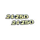 Emblema lateral 24250 vw resinado **vw 24-250