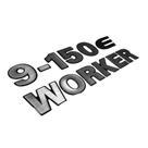 Emblema lateral vw (9150e worker) escovado resinado **vw wor