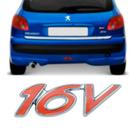 Emblema Letreiro 16v PEUGEOT 206 1998 a 2003