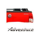 Emblema Letreiro ADVENTURE Cromado Idea Palio Strada 2000 a 2004